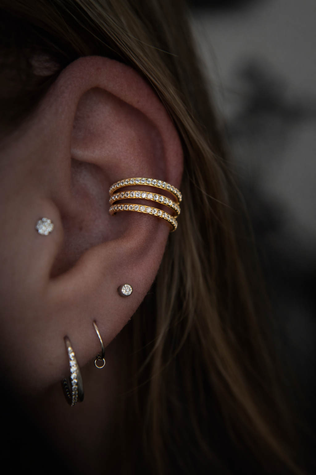 Titan Clicker Conch Ring – dreireihig