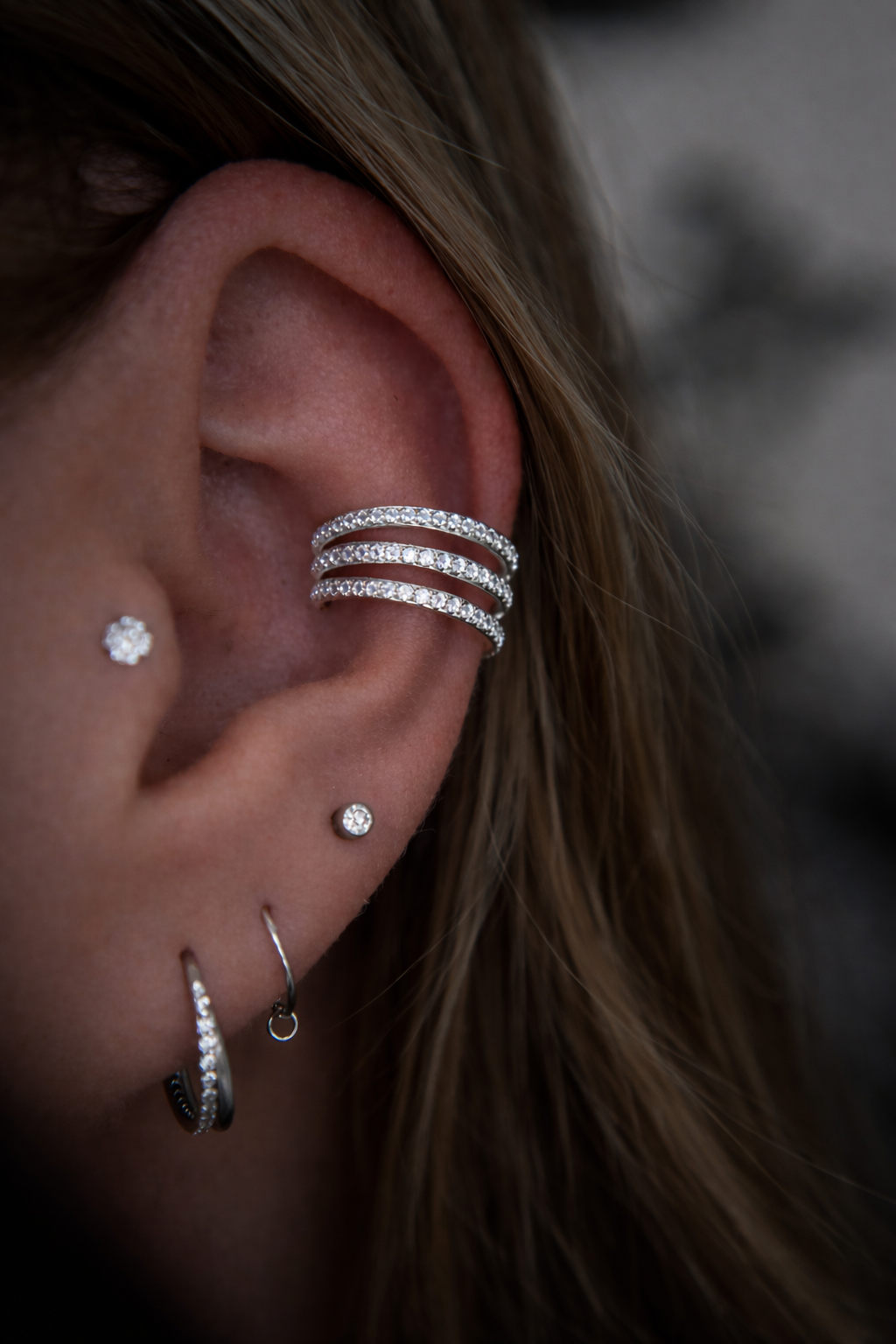 Titan Clicker Conch Ring – dreireihig