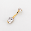 Titan Bauchnabelpiercing 1,6 x 10 mm mit Innengewinde