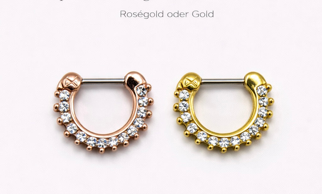 Septum Piercings -Chirurgischer Stahl  316L 1,2 x 7mm