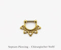 Septum Piercing - Chirurgischer Stahl 316 L 1,2 x 6 mm