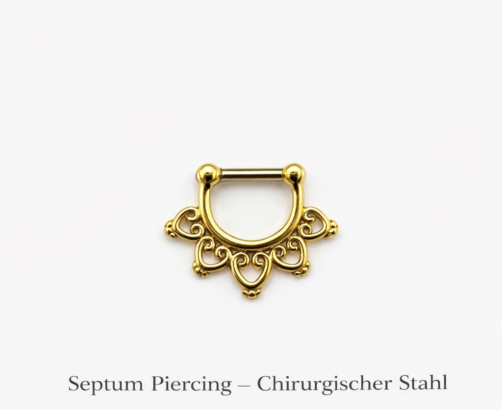 Septum Piercing - Chirurgischer Stahl 316 L 1,2 x 6 mm
