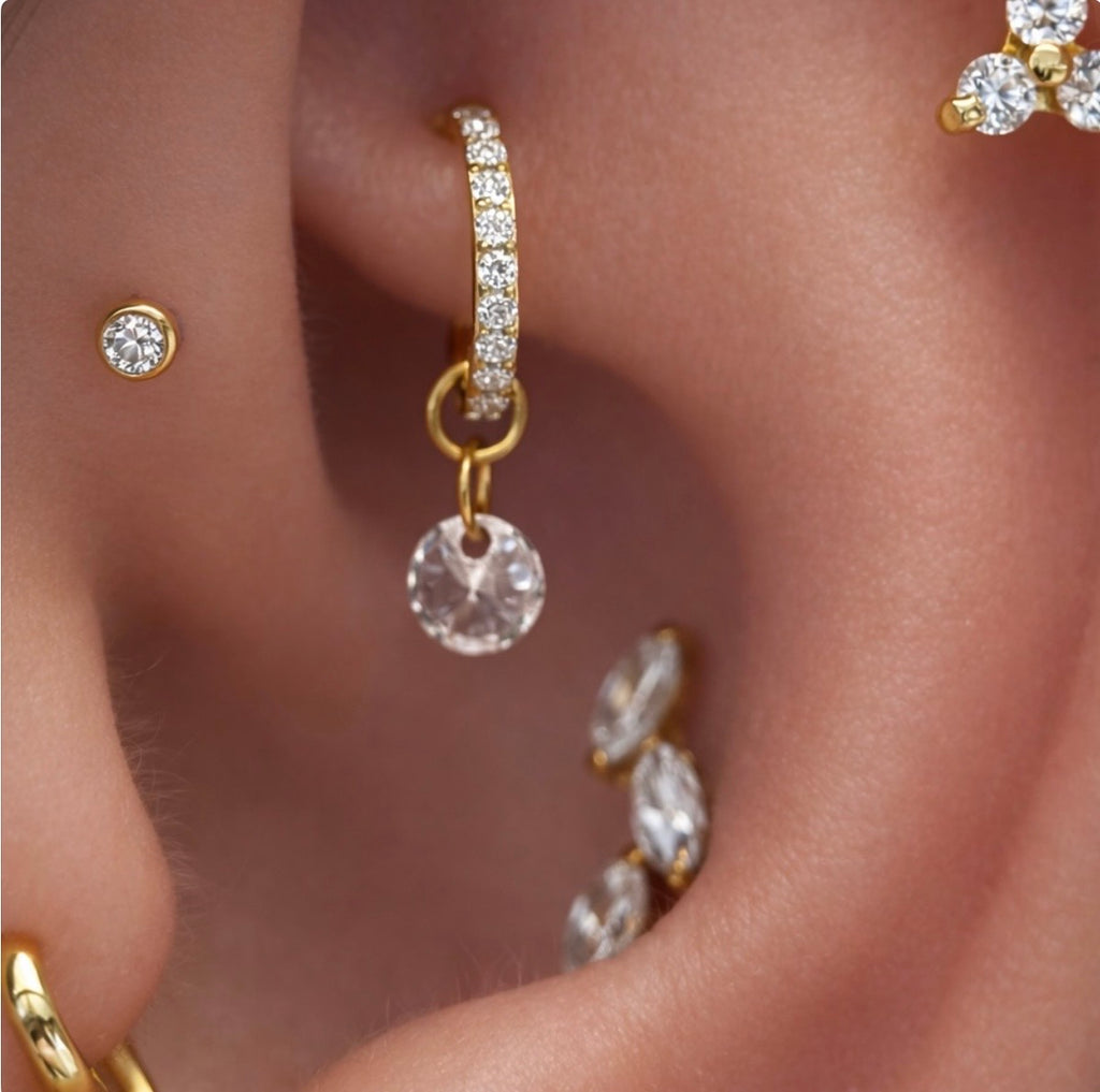 Rook Klicker mit Glitzer  mit Anhänger