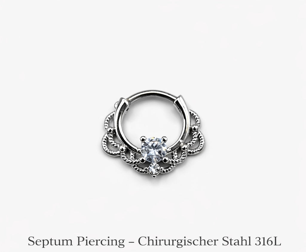 Septum Piercing - Chirurgischer Stahl 316L Daith / Septum 1,2 x 10mm