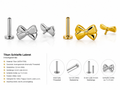 Titan Schleife Labret – Innengewinde
