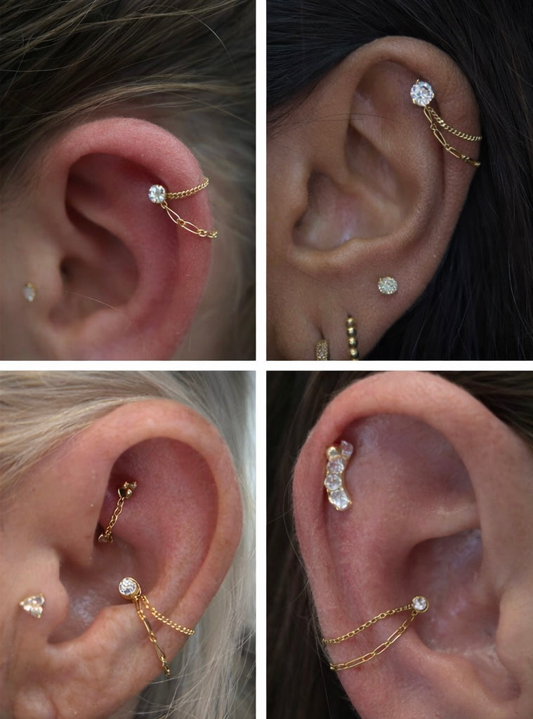 Piercing Chain 18 Karat 750 gold 30 mm