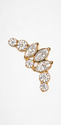 ✨ Flat Helix Schmuck – Feines Gold mit Zirkonia
