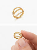 Titan Clicker Conch Ring – dreireihig