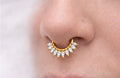 Titan Clicker mit Steinen – Septum & Daith Piercing