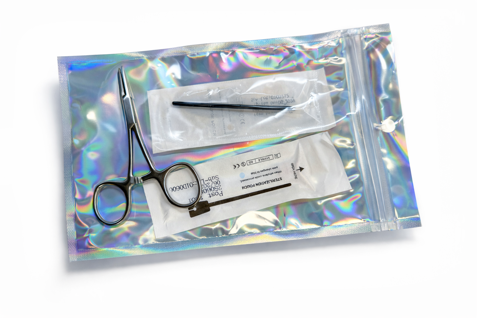 Piercing Wechsel Set für Zuhause – Zange, Bead Changer & Poost Tool Labret Halter